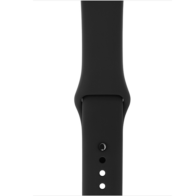 اپل واچ 3 گری اسپورت بند مشکی 38میلیمتر