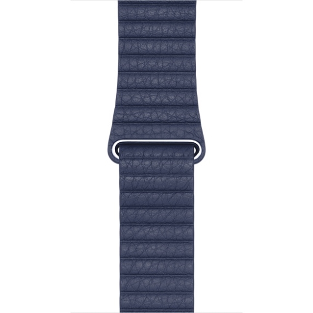 اپل واچ سری1 استیل کیس بند لدر لوپ آبی38mm