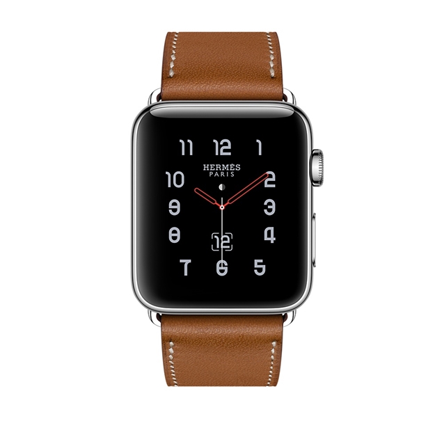 واچ سری3 هرمس 38mm مدل Leather Single Tour قهوه ای