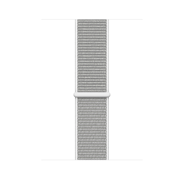 اپل واچ 4 آلومینیوم سیلور اسپورت لوپ بند سفید 44mm