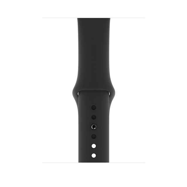اپل واچ 4 استیل گری اسپورت بند مشکی 44mm