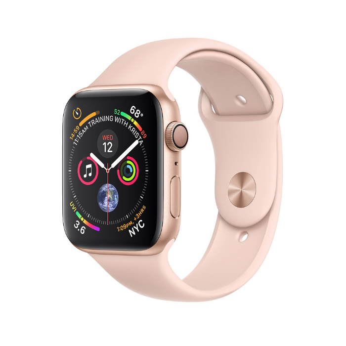اپل واچ 4 آلومینیوم گلد اسپورت بند صورتی 40mm