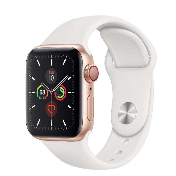 اپل واچ 5 سلولار آلومینیومی گلد اسپورت بند 40mm